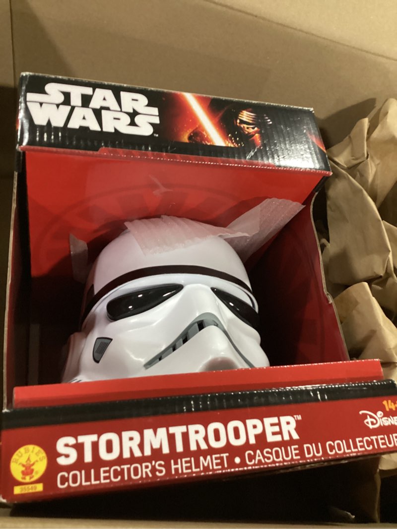 Condition photo showing New/Like New for star wars imperial stormtrooper premium electronic helmet, rogue one: a story adult roleplay item,