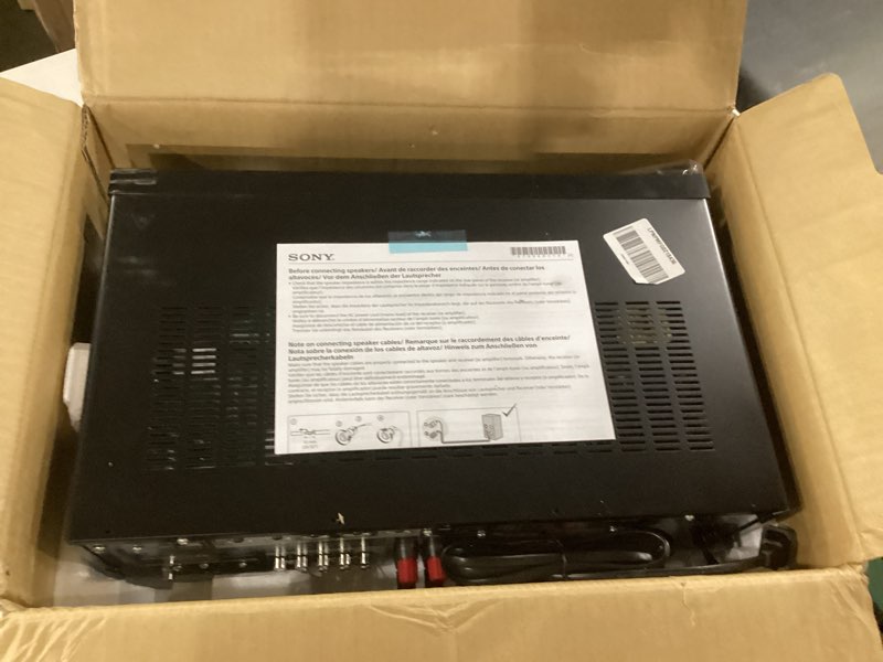 Condition photo showing Good Condition for Not Tested ***Sony STRDH590 5.2 Channel Surround Sound Home Theater Receiver: 4K HDR AV Receiver with Bluetooth,Black