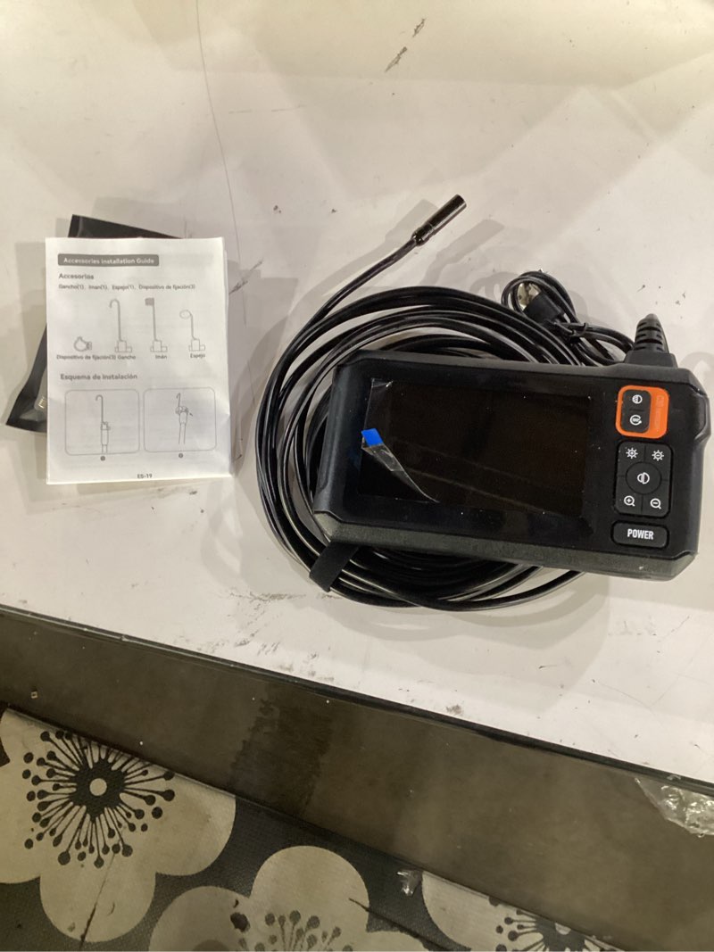 Condition photo showing Good Condition for not tested**** daxiongmao endoscope camera with light, 1080p hd borescope, ip67 waterproof snake camera – ideal for inspecting walls, vents, automotive engines, pipes – a great gift tool for men (16.5ft)