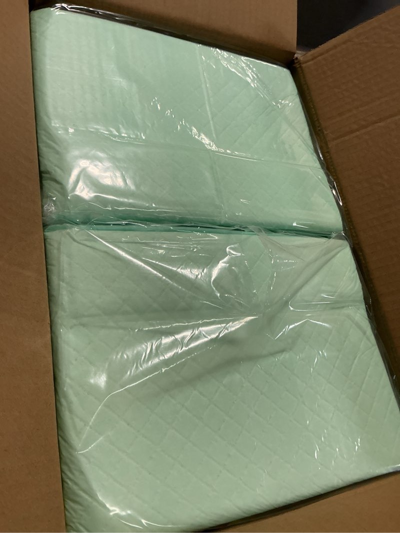 Condition photo showing Good Condition for medline super absorbent underpad, 36" x 36", 50 count, extra large disposable incontinence pads, protective bed pads, chucks, for kids, adults, elderly, furniture & surface protection pee pad 36 inches x 36 inches (50 count)