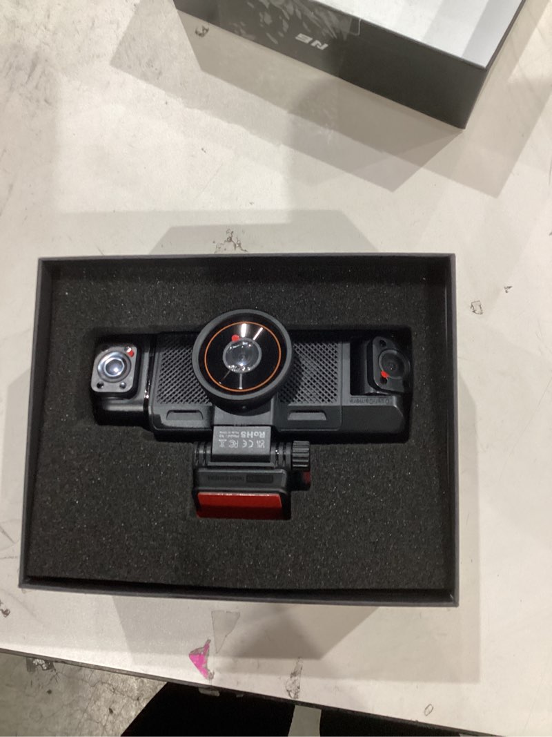 Condition photo showing New/Like New for iiwey n6 360° dash cam 4 channel, 5.8g wifi-6 (up to 20mb/s) with app, free 128gb card, fhd front & rear inside dash cam for car, 8 ir lights night vision, gps, 24/7 parking mode, g-sensor black