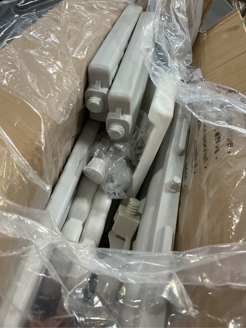 Condition photo showing Good Condition for Toddler Slide for Kids Indoor Baby with Climber Ball Pit Slide in Pearl White Kids Indoor Freestanding Playset with Basketball Hoop Gray