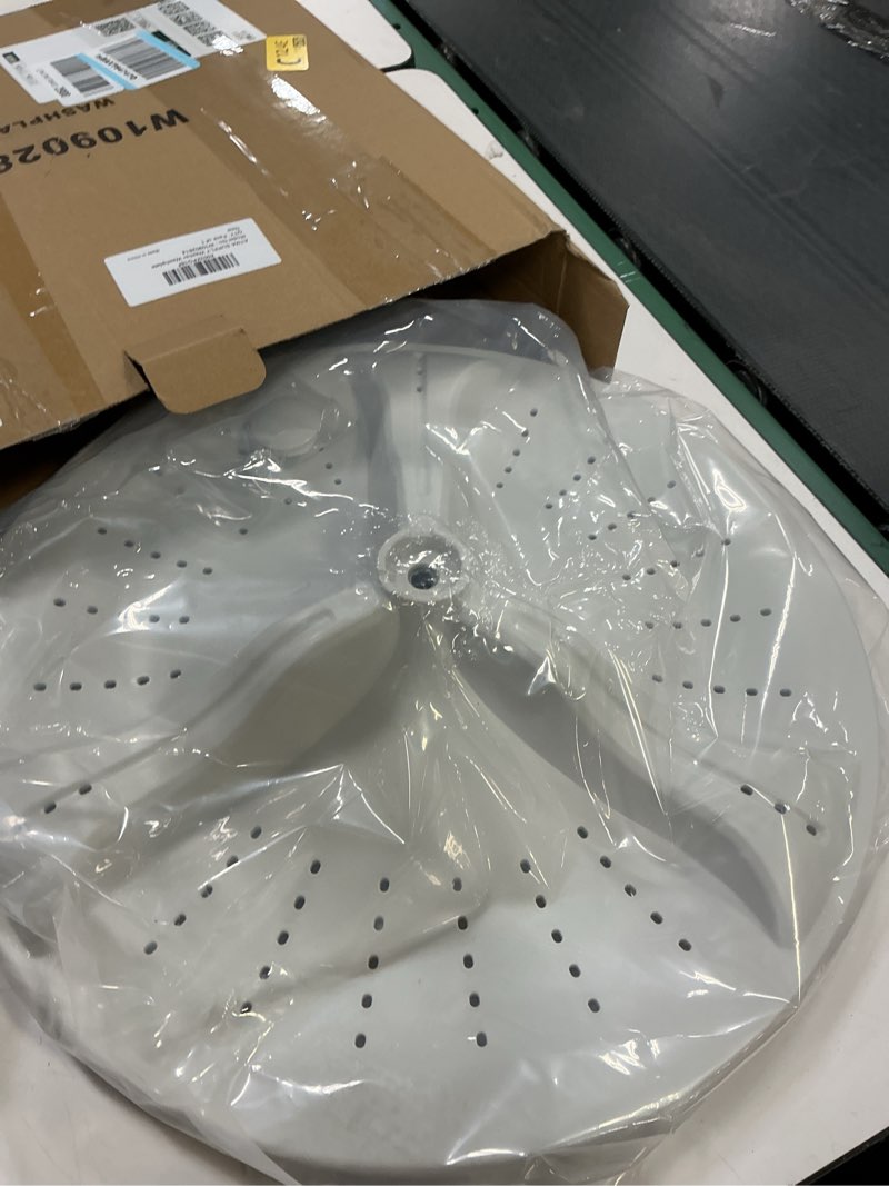 Condition photo showing Good Condition for W10902814 Washplate Compatible with Whirlpool Maytag Washer Replaces W10609480 W10752287 W10834917 AP6037948 PS11769534