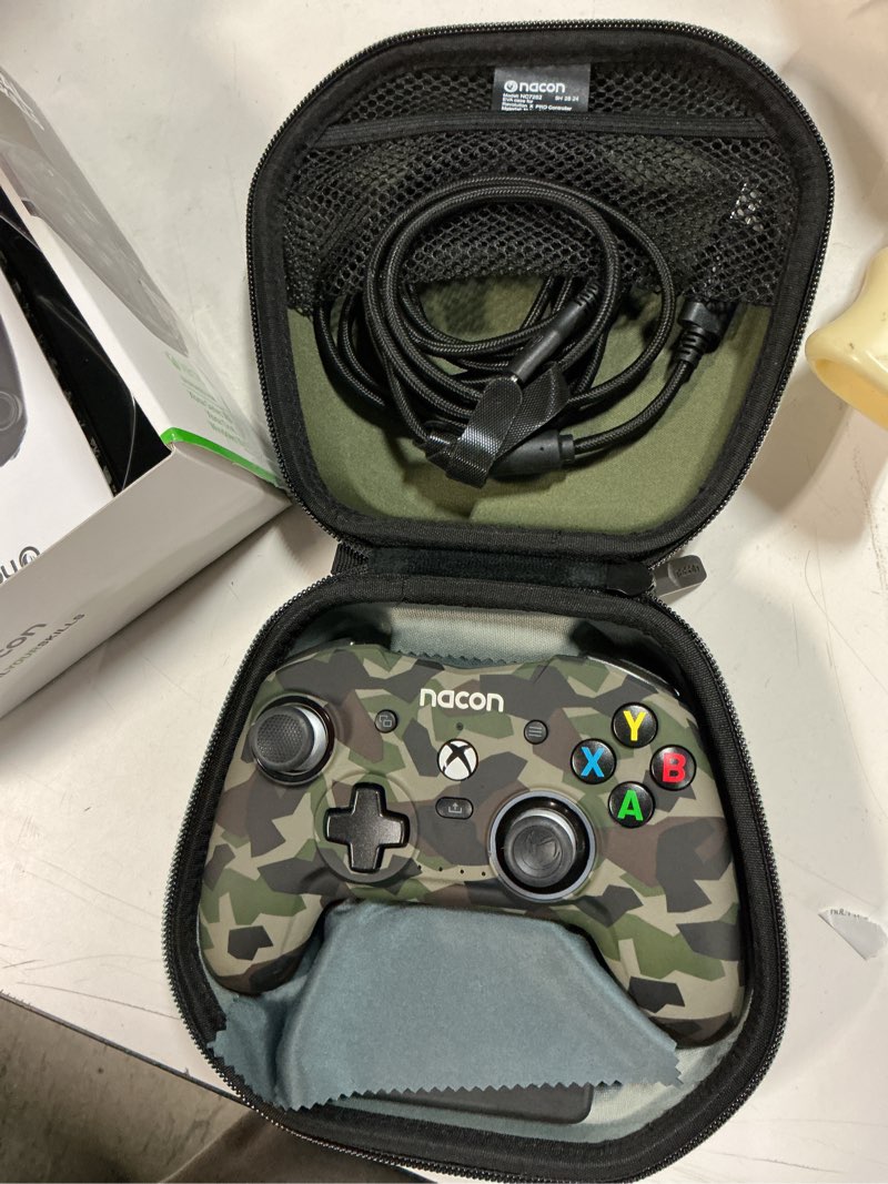Condition photo showing As Is for nacon revolution x controller field camo - xbox series x|s and xbox one