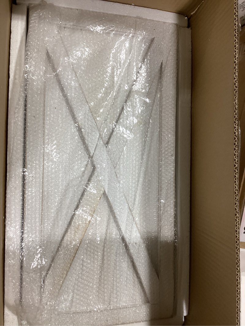 Glitzhome 22" L White Wooden Tree Collar, Christmas Tree Base Cover, Christmas Tree Collar for 7.5ft