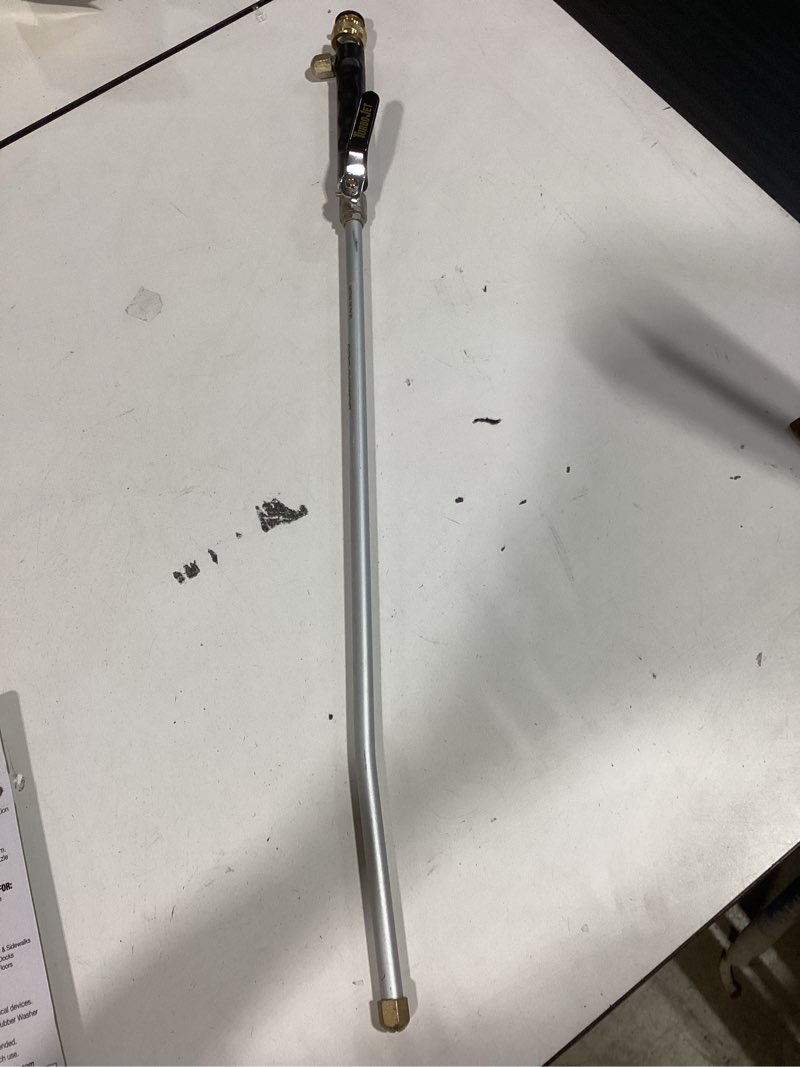 Condition photo showing Good Condition for turbo jet rear trigger adjustable spray garden hose nozzle - turn your hose into a power washer - easy attachment - 2 patterns