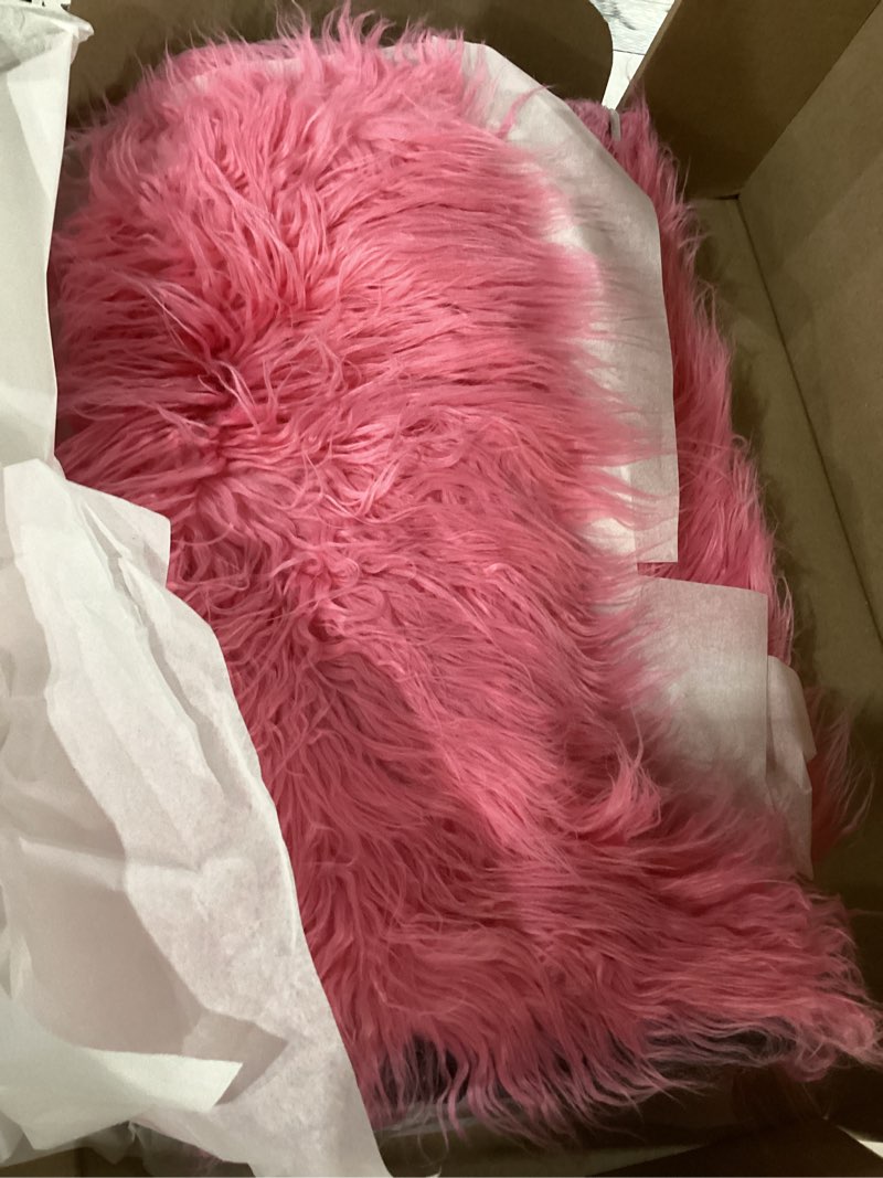 Pink fur boots UNKNOWN SIZE