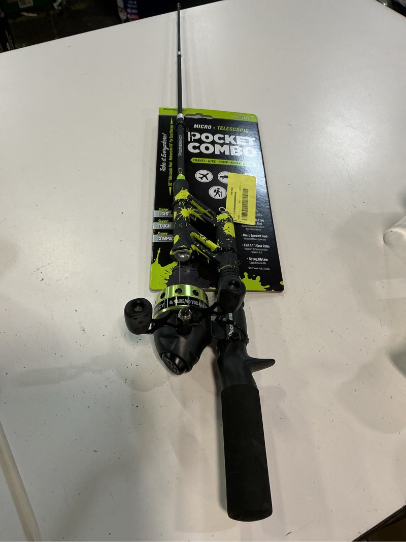 Condition photo showing Good Condition for profishiency  micro pocket spincast combo