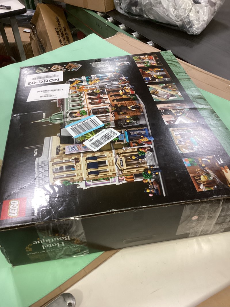 Condition photo showing New/Like New for LEGO Icons Boutique Hotel Model Kits - Bedroom or Office Decor for Men & Women, Ages 18+ - Building Blocks for Adults for Display - Gift Idea - 10297 Standard Packaging