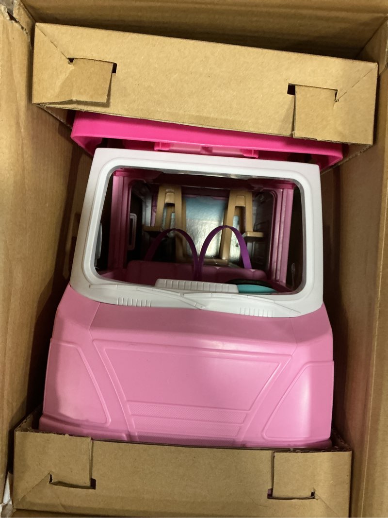 Condition photo showing Good Condition for Barbie Camper, Doll Playset with 50 Accessories, Transforms into Truck, Boat & House, Includes Pool, 3-in-1 Dream Camper (Amazon Exclusive)