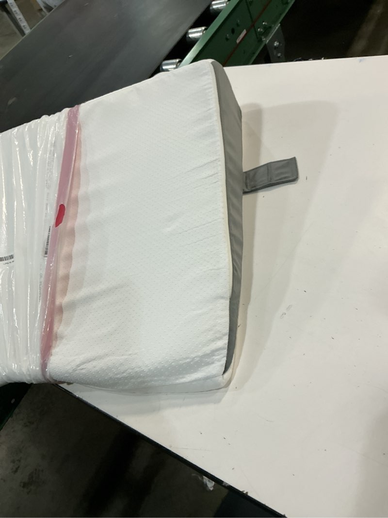 Condition photo showing Good Condition for 3pcs wedge pillow set for after surgery,acid reflux relief, adjustable bed wedge pillows for sleeping,anti snore, memory foam triangle pillow for back&neck&shoulder pain relief, white&grey white/grey 12 in+1 head pillow