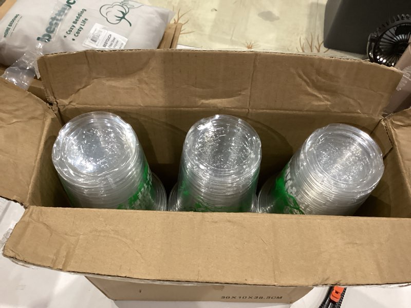 Condition photo showing Good Condition for kochorie 120 pieces golf party disposable plastic cups bulk 16 ounces let's par-tee clear golf cups for themed holiday supplies favors