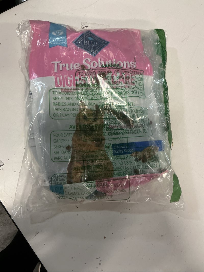 Condition photo showing As Is for ((BEST 2027 MAR 4))Blue Buffalo True Solutions Digestive Care Natural Dry Cat Food for Adult Cats, Chicken, 3.5-lb. Bag Chicken 3.5 Pound (Pack of 1)