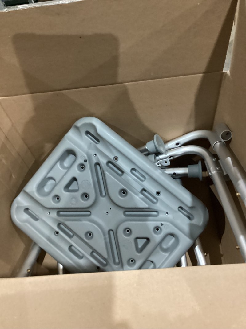 Condition photo showing Good Condition for Medline Backless Shower Chair with Arms - 350 lb. capacity, Bench, Stool, Seat for Elderly, Seniors Independent Adult and Disabled Adults