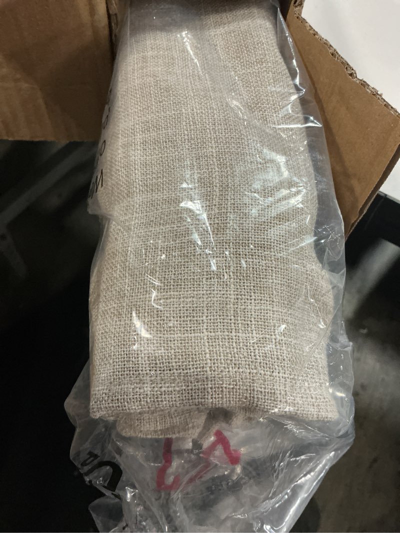 Condition photo showing Good Condition for no Drill Cordless Roman Shades for Windows, 45" W × 64" H - Light Filtering - Linen - Beige Light Filtering - Linen - Beige 45" W × 64" H