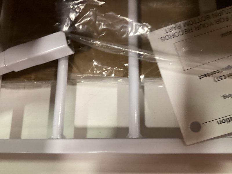 Condition photo showing Good Condition for InnoTruth 29.5–40.75\" Baby Gate for Stairs, 30\" Tall Dog Gates for Doorways & Hallways, Safety Gate for Kids & Pets, Pressure-Mounted Walk-Through with Dual Lock & 2-Way Swing, White White 29.5-40.75\" W x 30\" H(Compact Staircases)