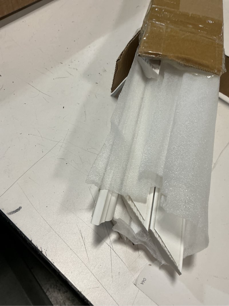 Condition photo showing New/Like New for 3 set accent wall molding kit premade wainscoting panels wall molding peel and stick panel white pre cut trim for walls picture frame molding for home decoration(16 x 24 inch) 3 16 x 24 inch