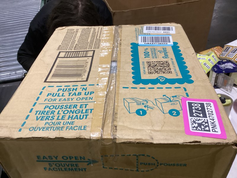 Condition photo showing New/Like New for Pampers Swaddlers Diapers, Size 1 (8-14 lbs), 198 Count, Absorbent, Keeps Baby Dry and Comfortable, Skin Safe Disposable Baby Diaper (Packaging May Vary) Size 1 198