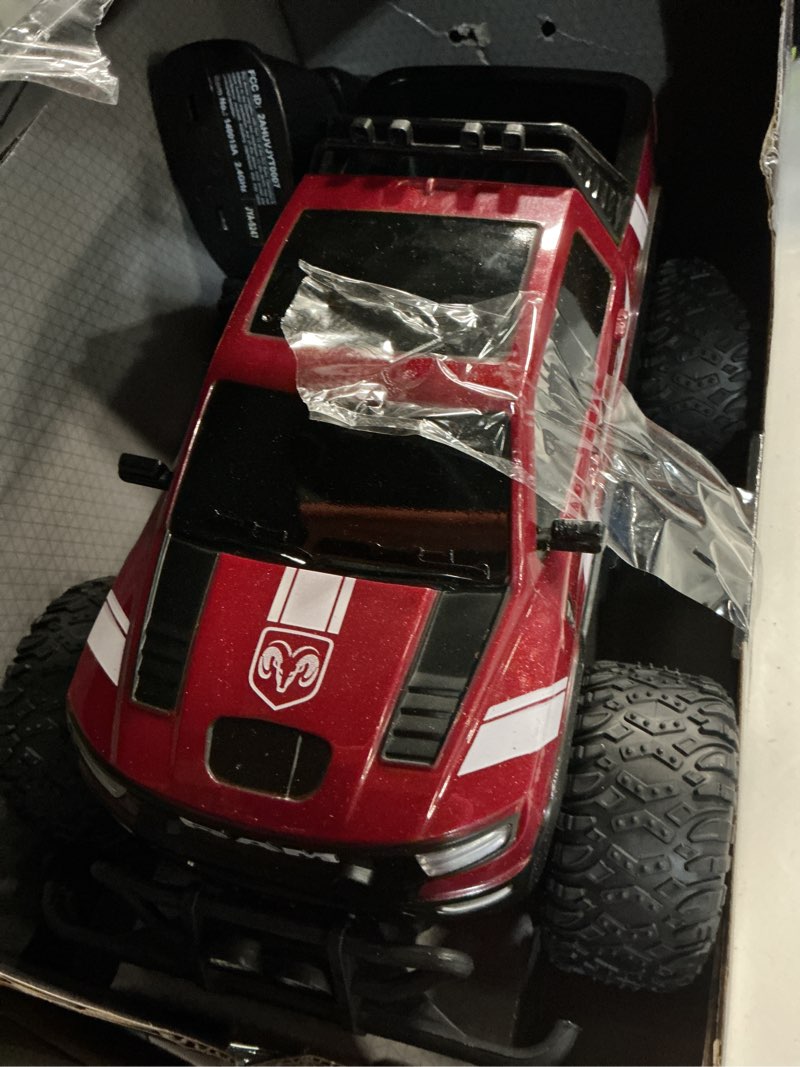 Condition photo showing As Is for adventure force 1:14 ram truck radio controlled