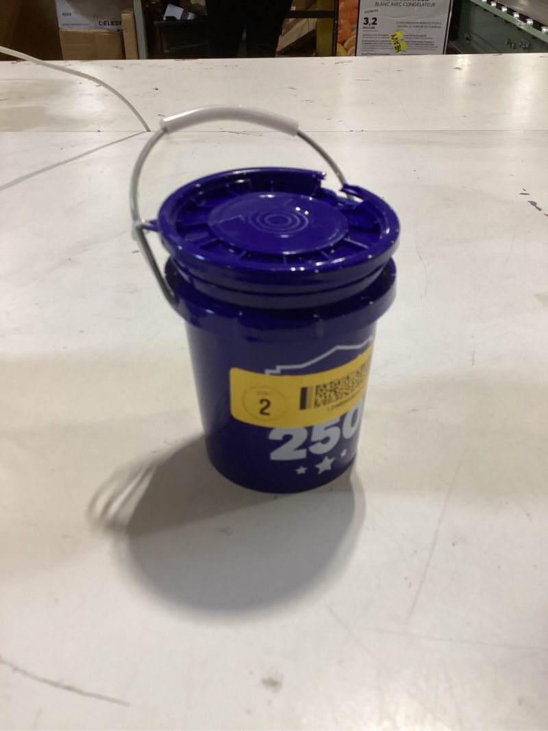 Condition photo showing As Is for lowe's americana 0.4-quart bpa-free food-grade polypropylene blue mini bucket lid(s) included