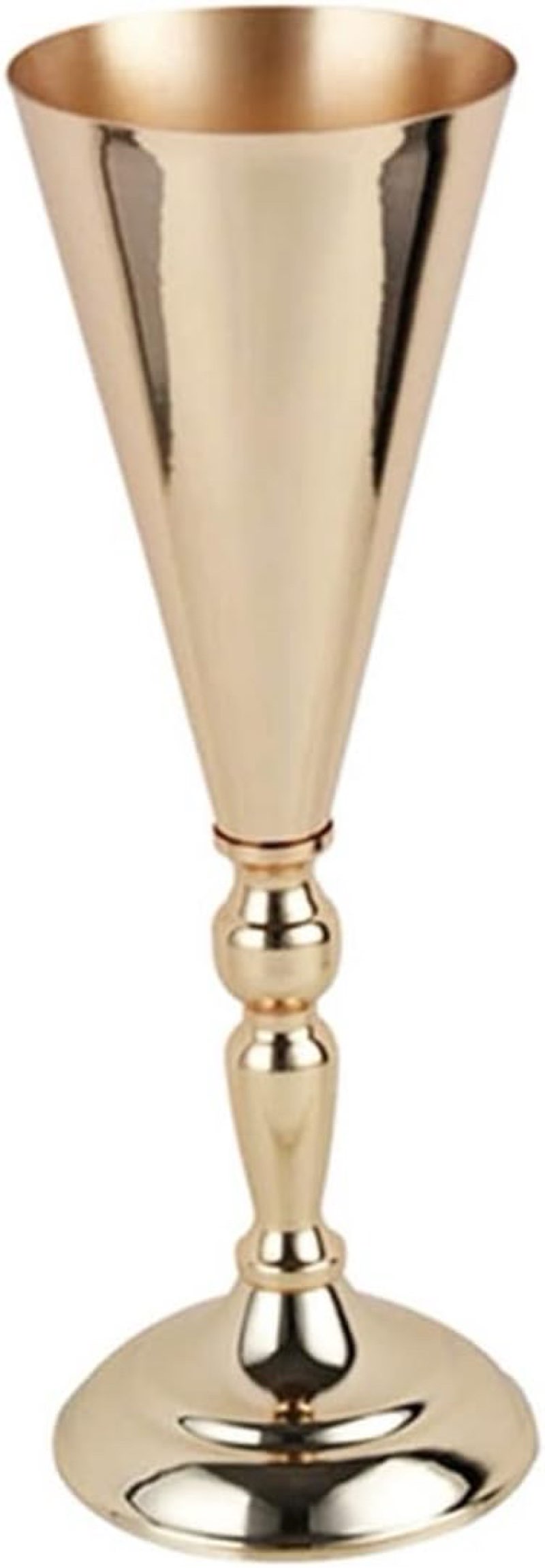 17Pcs Gold Flower Vase Bouquet Dry Flowers Holder Christmas Wedding Party Table Centerpieces Flowers Decoration Home Craft Home Decor Vase (Size : Large) ()