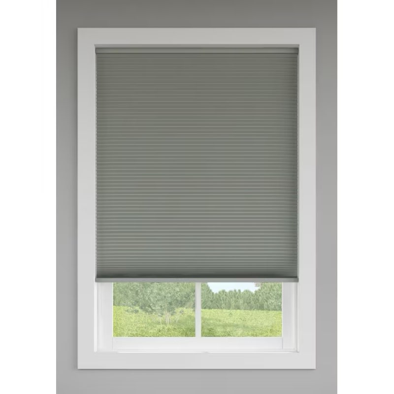  levolor 30-in x 72-in graphite blackout cordless cellular shade