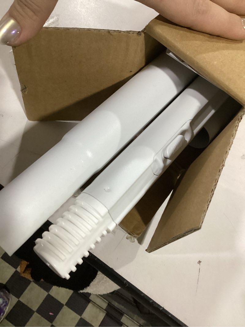 Condition photo showing As Is for White Tension Curtain Rods for Windows 40-146 Inches Heavy Duty Tension Rod Adjustable Curtain Rods No Drilling for Bathroom Living Room Outdoor Patio Hold Up Blackout Curtains and Non Slip 40-146in White-1 Pack
