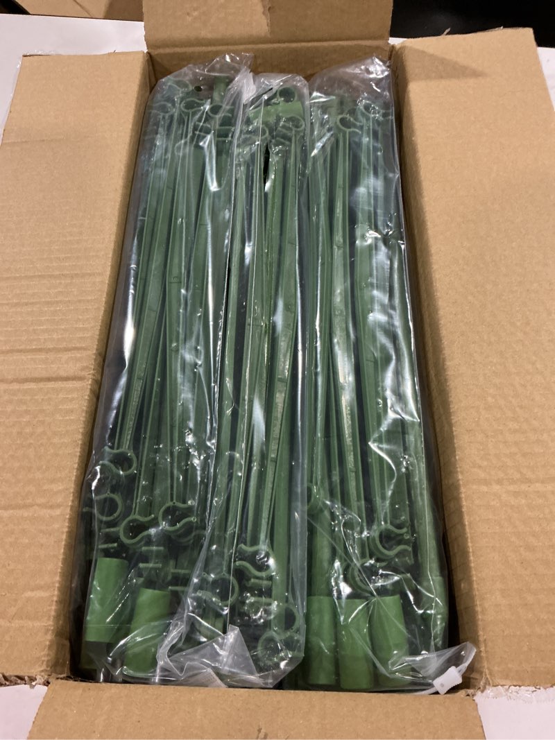 Condition photo showing Good Condition for 6 pack 48 inch tomato cages for garden, triangle metal plant support with rust-resistant coating, heavy duty tomato trellis for raised bed, pots, cucumbers, peppers & climbing plants 6-pack 48 inch