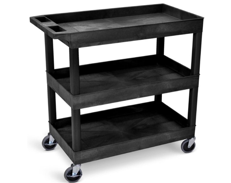 2 shelf storage cart