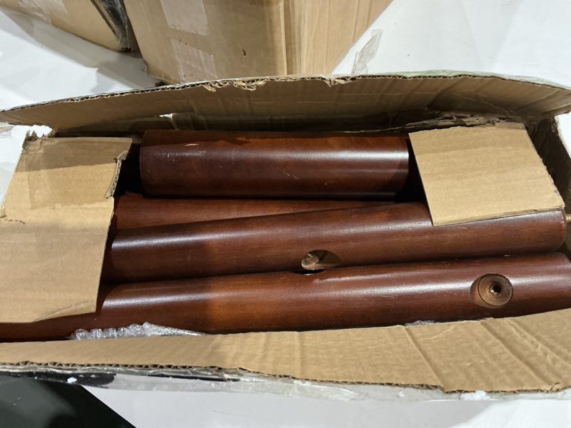 Condition photo showing Good Condition for simple houseware wooden coat rack stand garment adjustable tree rack, 9 hooks, walnut walnut modern