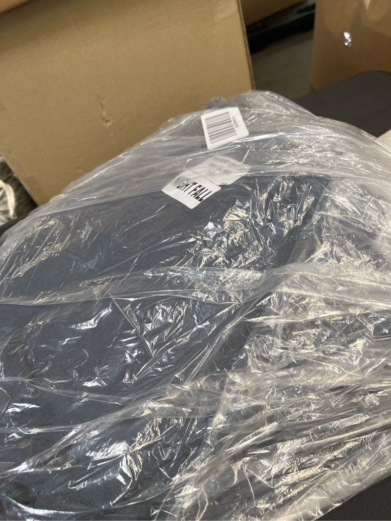 Condition photo showing Good Condition for european linen duvet cover set, king, nightfall