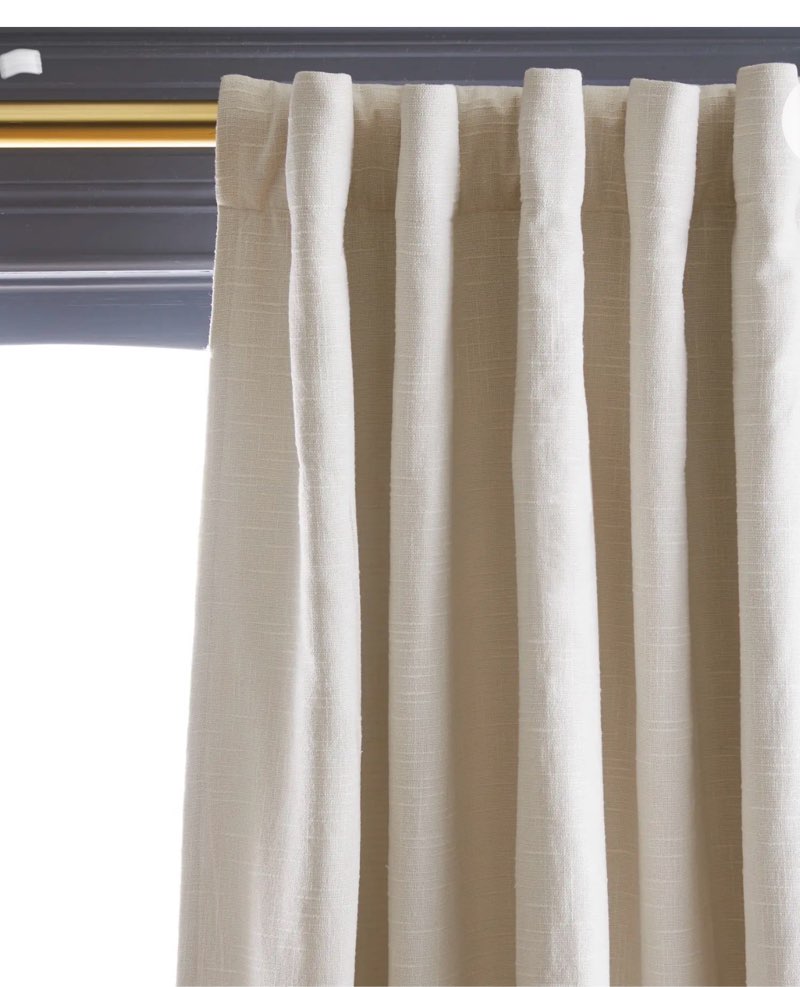 cotton slub curtain / 48x108 / natural 