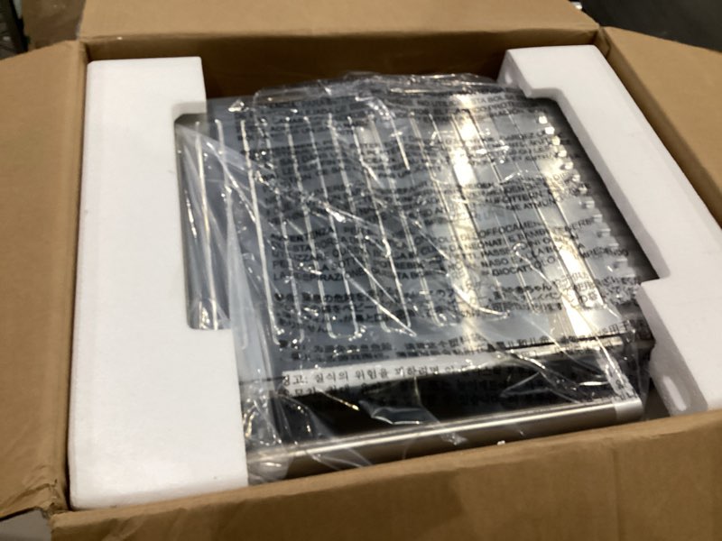 Condition photo showing Good Condition for Nuwave Bravo XL Pro Air Fryer Toaster Oven with Grill Combo, 2025 New Ultra-Fast Convection System, 35% Crispier, 2X More Even, 142 Presets, 50-500F, Smarter Probe, PFAS Free, 30QT, Stainless Steel Brushed Stainless Steel