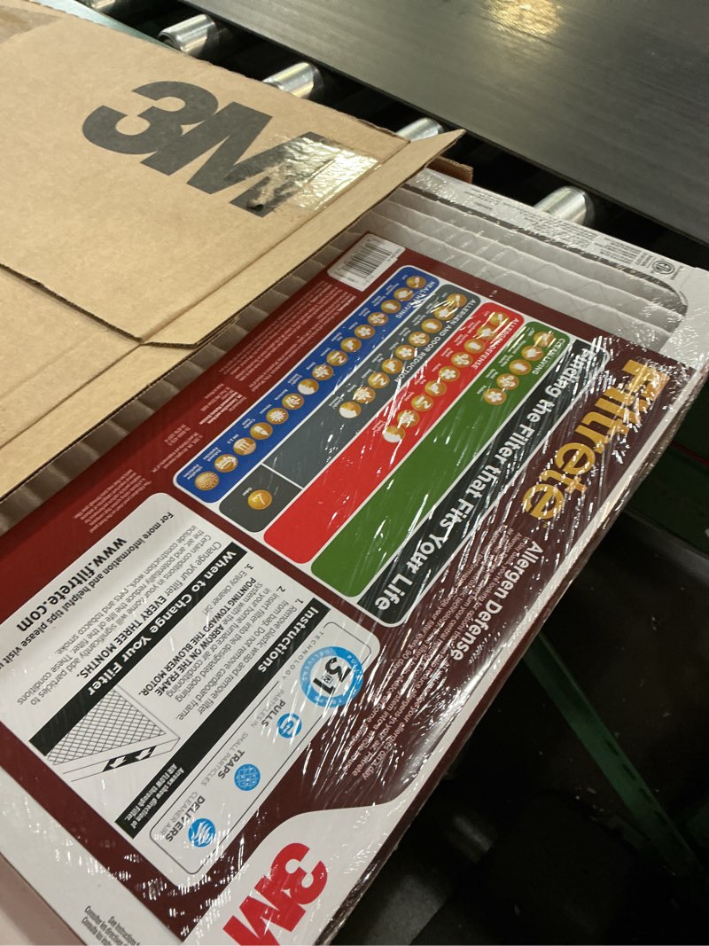 Condition photo showing New/Like New for filtrete 20x25x1 ac furnace air filter, merv 11, mpr 1000, micro allergen defense, 3-month pleated 1-inch electrostatic air cleaning filter, 2 pack (actual size 19.688 x 24.688 x 0.84 in)