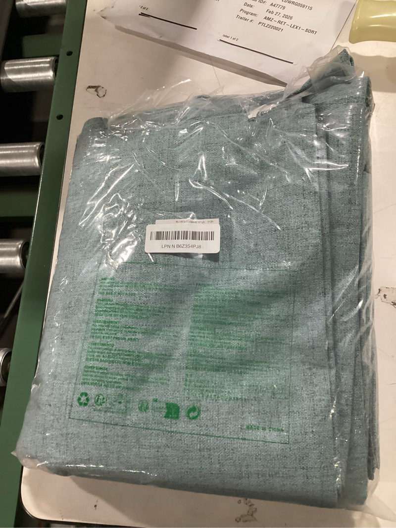 Condition photo showing Good Condition for NICETOWN Slate Blue Blackout 90 inch Velvet Curtains for Bedroom 2 Panels, 52 x 90 Thermal Insulated Noise Reducing Velvet Drapes for Living Room, Extra Long Privacy Protection Window Treatment Slate Blue 52"W x 90"L (Pack of 2)