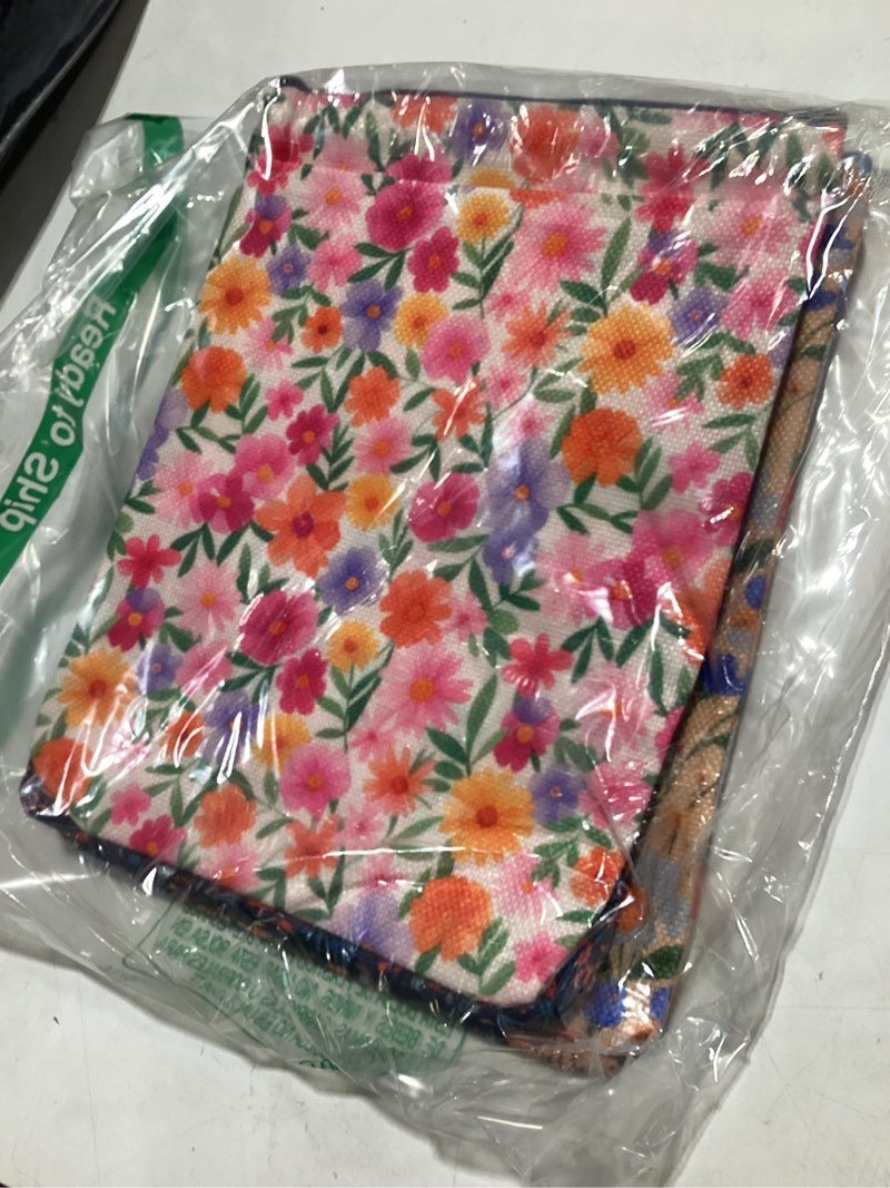 Condition photo showing Good Condition for 5pcs waterproof book sleeve book pouch protector with zipper and front pocket books cover for women girl books lover reader librarian reading accessories bookish gifts, cute wildflower forest cat fox flower 1132