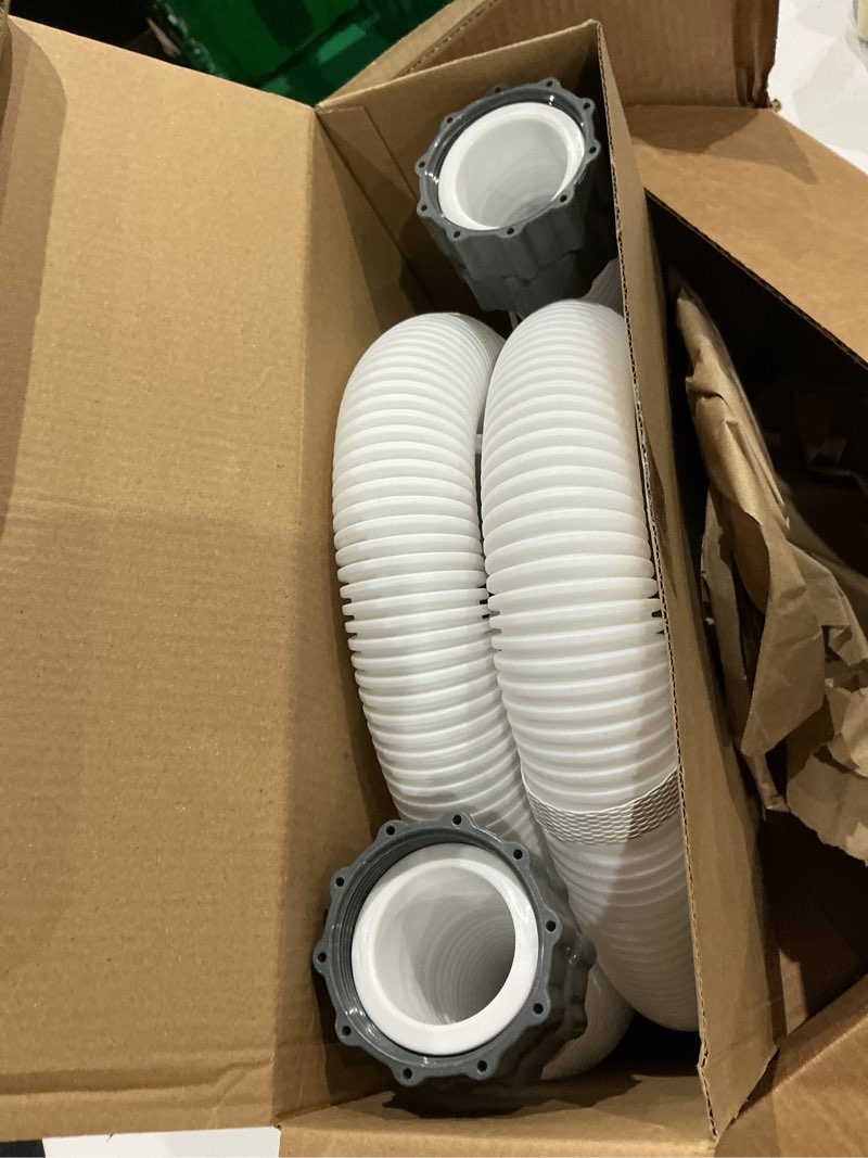 Condition photo showing Good Condition for 2 pcs pool hoses for above ground pools 1 1/2 inch diameter 59" long pool pump hose replacement filter pump hose accessories white