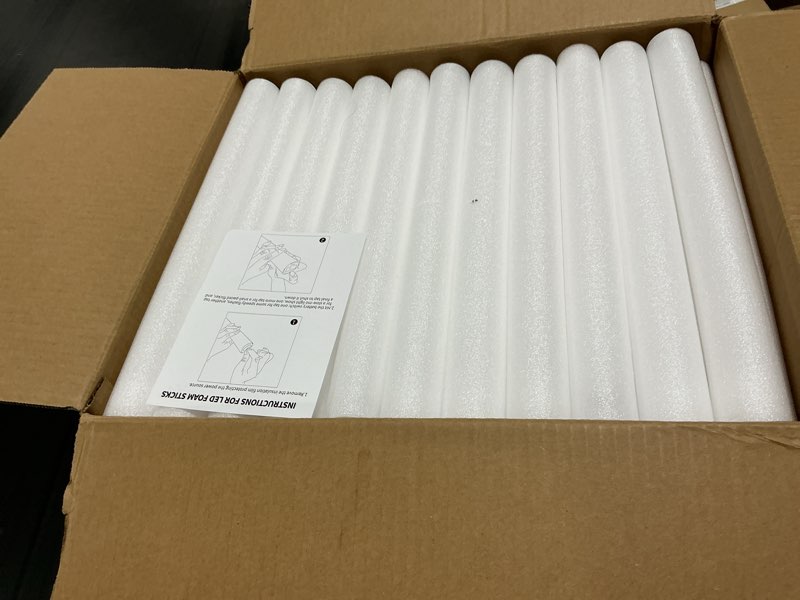 Condition photo showing Good Condition for glow sticks bulk, 110 pcs foam glow sticks, led foam sticks in the dark party supplies with 3 modes colorful flashing, wedding, concert, party, raves, events, birthday 110 pack