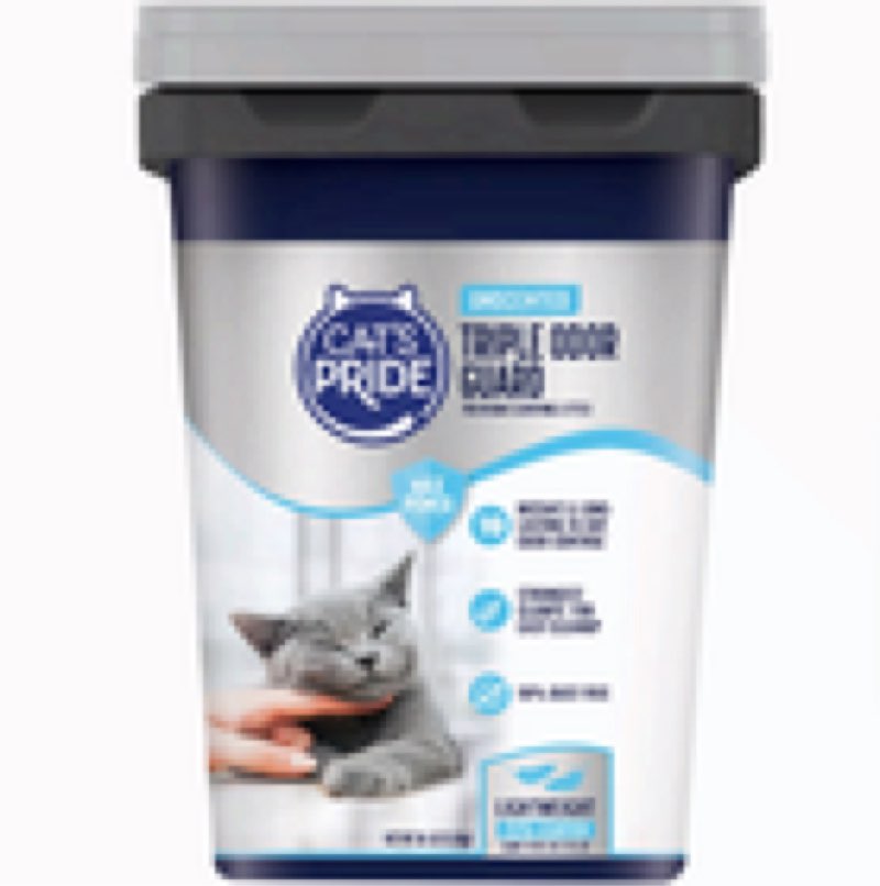 cat's pride max power triple odor guard unscented clumping cat litter 26lb