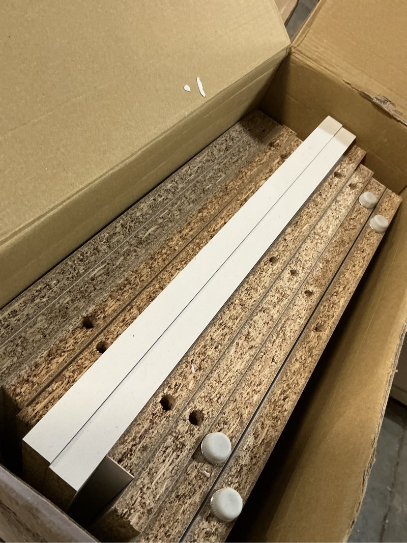 Condition photo showing Good Condition for closetmaid brightwood 5-ft to 10-ft w x 6.85-ft h white solid shelving wood closet system