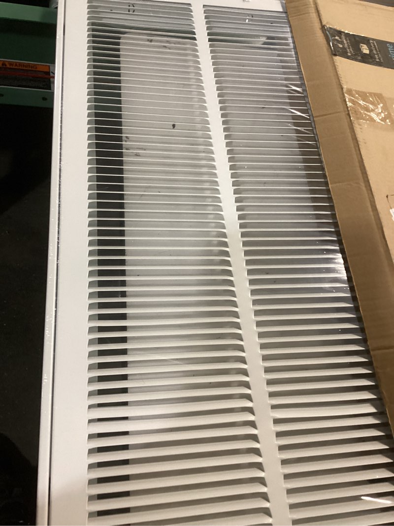 Condition photo showing Good Condition for 14x30 return air grille [duct opening size],return air vent cover for wall or ceiling,steel return air filter grilles removable face/door for 1 inch filters(14"w x 30"h [duct opening])