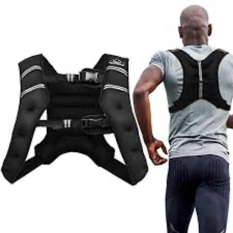 aduro sport weighted vest workout equipment, 4lbs/6lbs/12lbs/20lbs/25lbs body weight vest for men, w