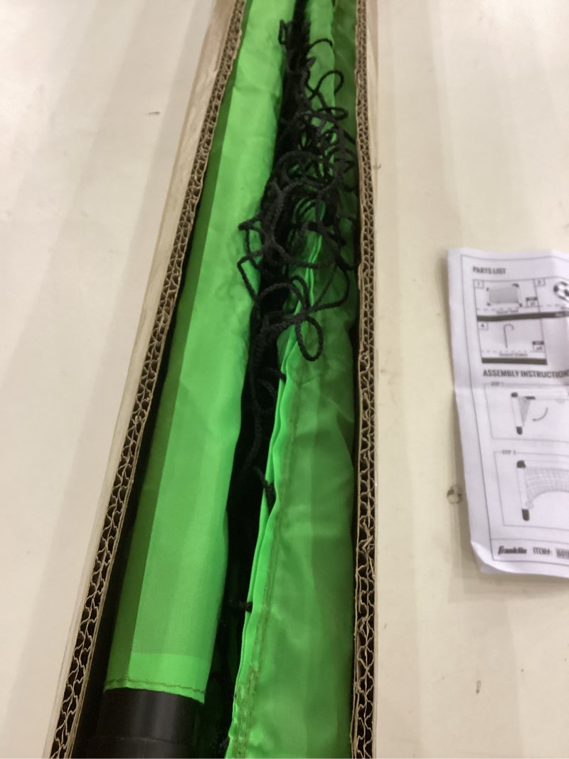 Condition photo showing Good Condition for Franklin Sports 3' Insta Soccer Goal Set, Neon Green, 36" x 24" x 24"