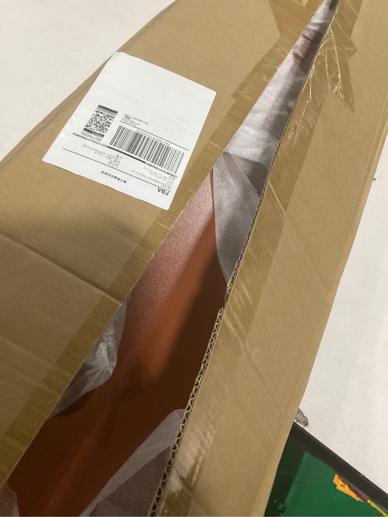 Condition photo showing Good Condition for 2-Tier Desktop Hutch Bookshelf - Metal Desk Shelf Bookcase with Grid Panel, Countertop Storage Organizer Rack for Dorm or Office, White, 45.3" W 47.2" W White