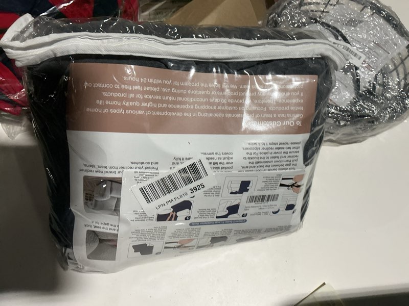 Condition photo showing As Is for gennia waterproof recliner chair cover,stretch reclining sofa covers with pockets,washable lazy boy recliner slipcovers,leakproof couch protector for kids, pets, dog and cat (xl-recliner, dark gray) dark gray xl-1 seat