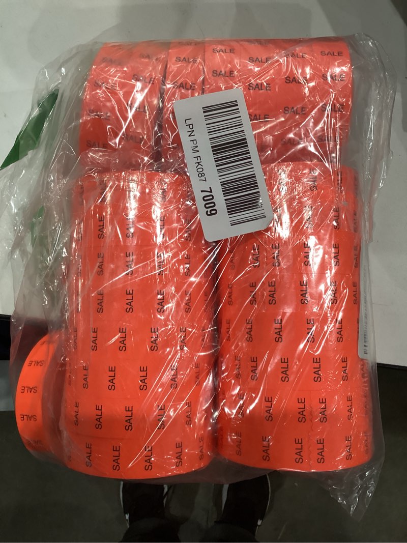 Condition photo showing As Is for Perco Red Sale Pricing Labels for Monarch 1136 Price Gun – 3 Sleeves, 24 Rolls Value Pack - 42,000 Price Marking Labels – with Ink Rolls Included 3 Sleeves Sale