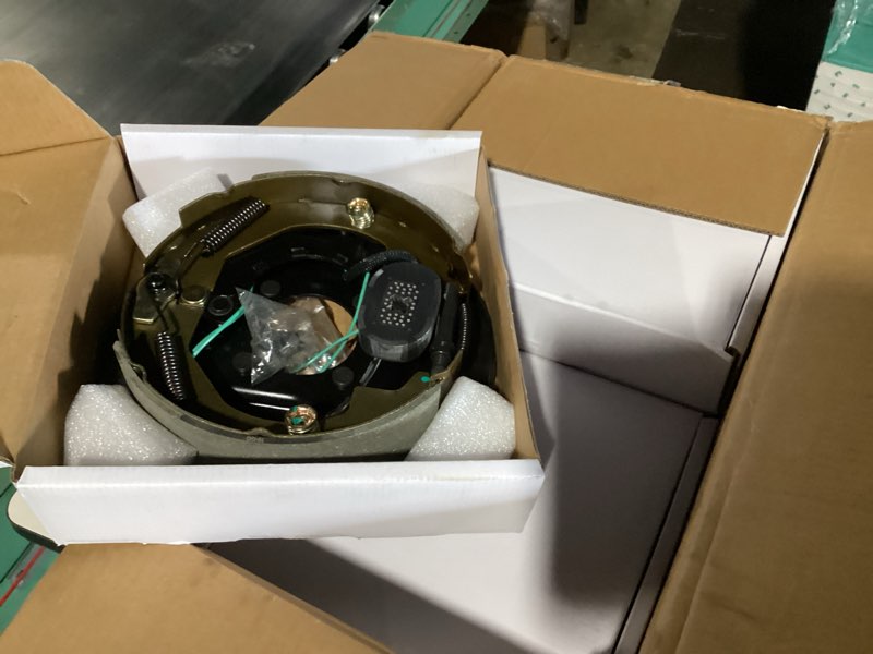 Condition photo showing New/Like New for youxmoto 10 x 2-1/4 trailer electric brake assembly (2 right hand+ 2 left hand), for 3,500 lbs trailer axles electric brakes kit. 2 pairs