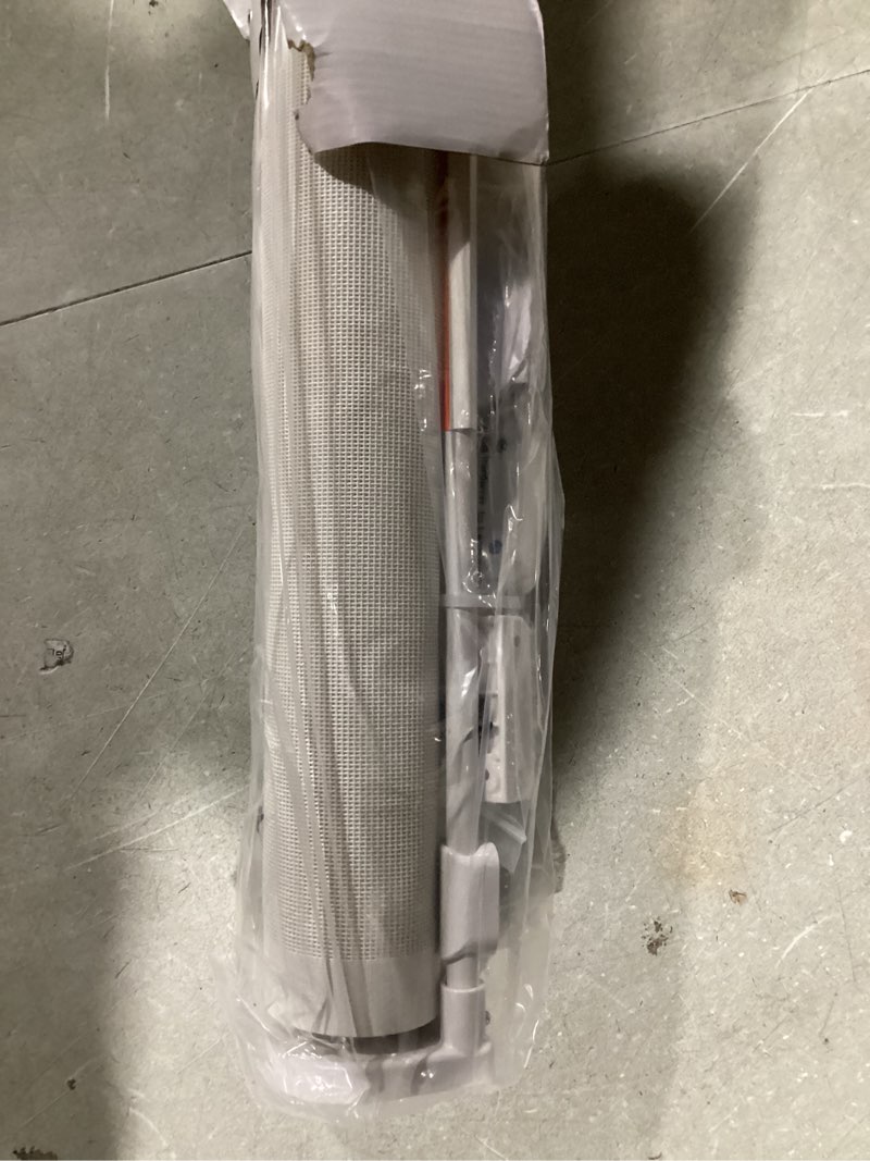 Condition photo showing Good Condition for Reinforced 96" Wide Retractable Baby Gates Extra Wide Dog Gate with Support Rods - Prevent Crawling Under, Retractable Dog Gate Indoor Outdoor Retractable Gate Wide Baby Gates for Large Openings,White White (33" Tall x 96" Wide)