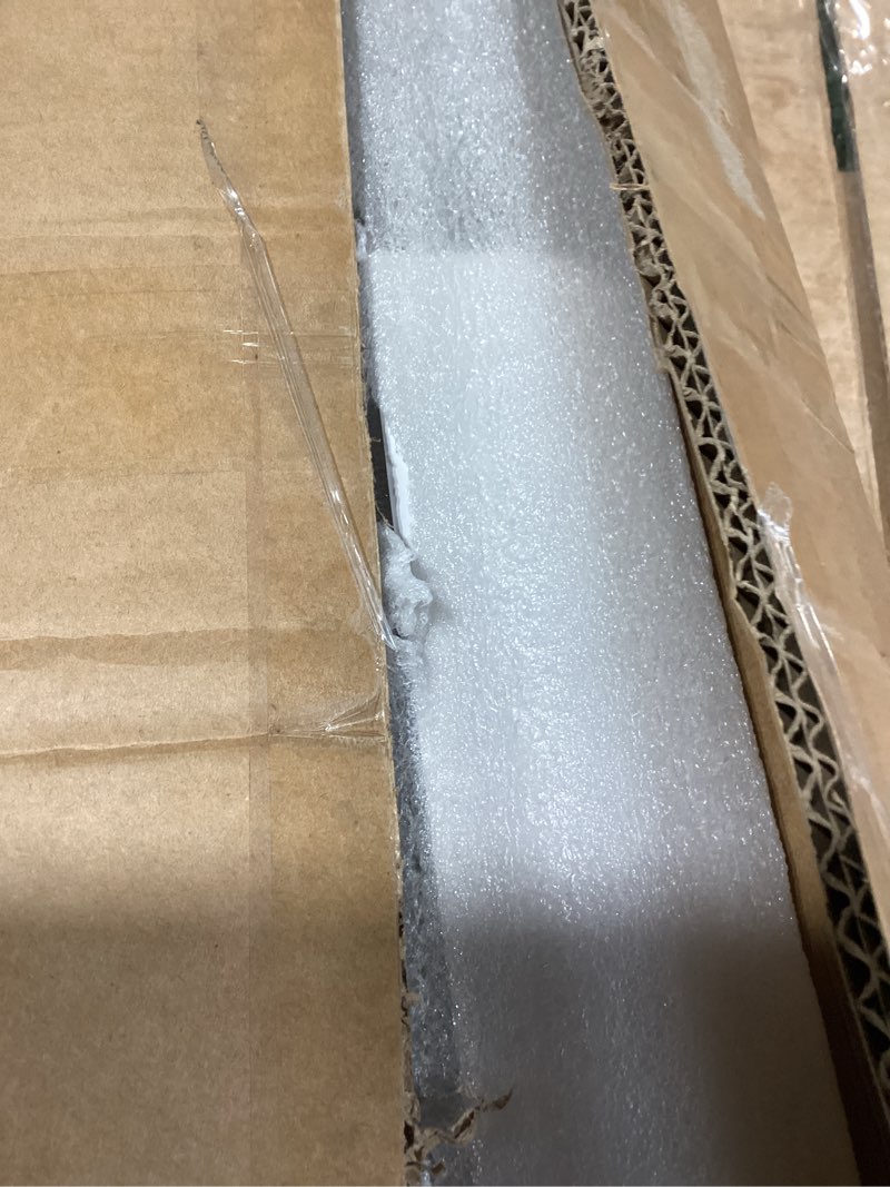 Condition photo showing New/Like New for double curtain rods for windows, 12.1ft wall mounted heavy duty dual rods with silent aluminum alloy brackets, decorative double drapery rod for bedroom/living room/hotel/room divider, champagne champagne 3.7m(12.1ft)