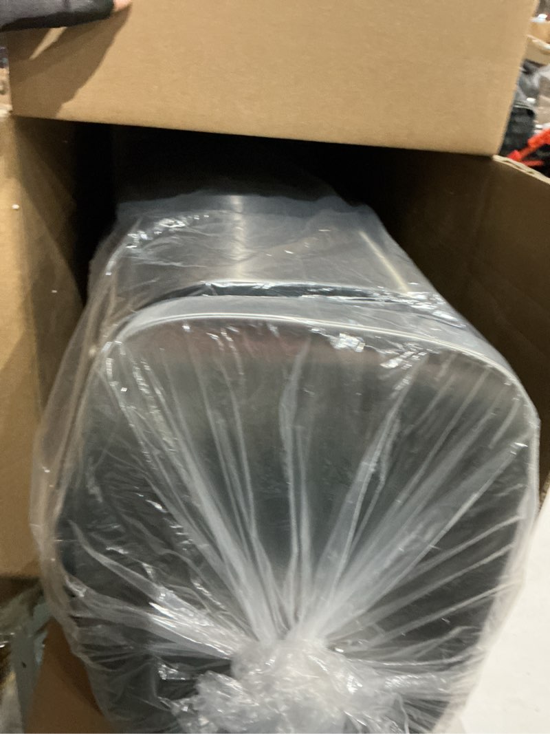 Condition photo showing Good Condition for fdw | 8 gallon trash can with lid | stainless steel | fingerprint proof | made of stainless steel | soft-close step pedal | hands-free use | easy to clean | for kitchen, office, bathroom stainless steel 8g